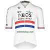 Fietskleding (Fietsshirt + Korte Koersbroek) 2022 INEOS Grenadiers Britse Kampioenschap - Wit